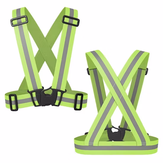 Adjustable Elastic Reflective Belt for Railway Safety, Night Running,